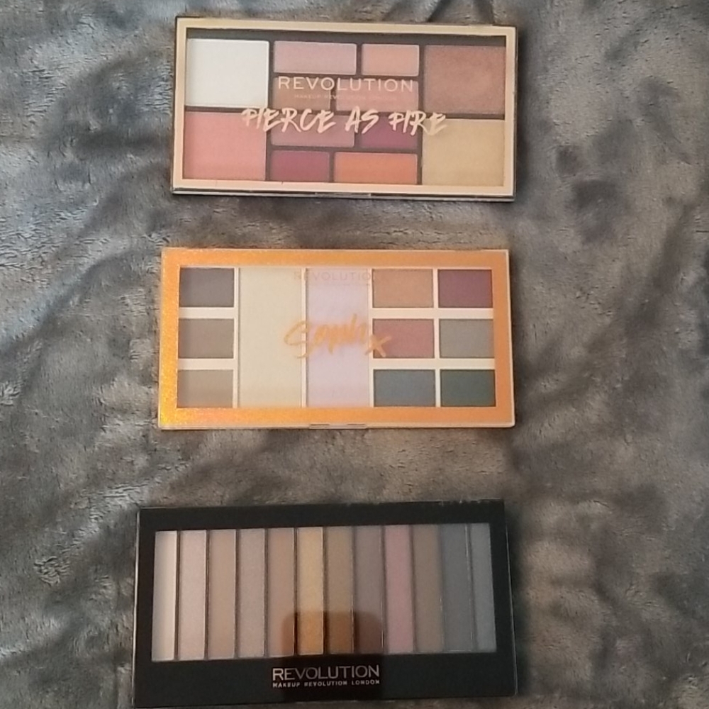 Revolution eye shadow and face palettes
